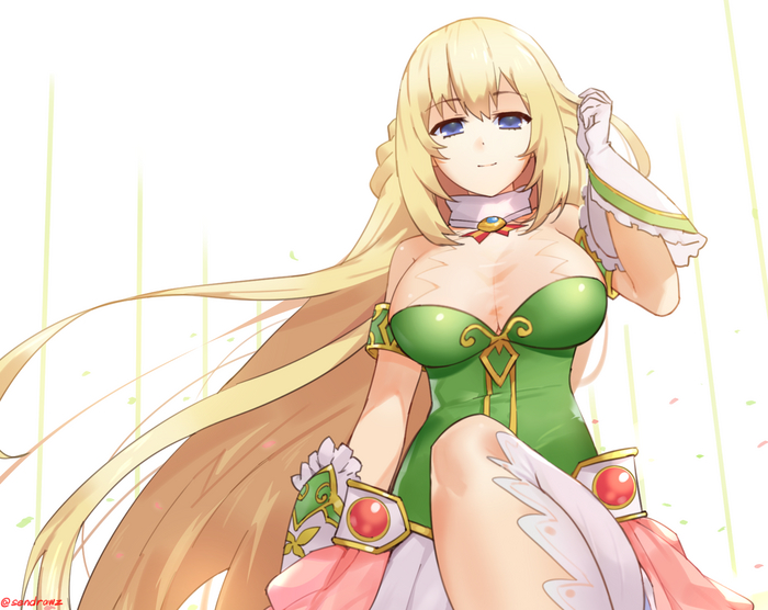 Vert Anime Art, Hyperdimension Neptunia, Neptunia, Vert, Sendrawz