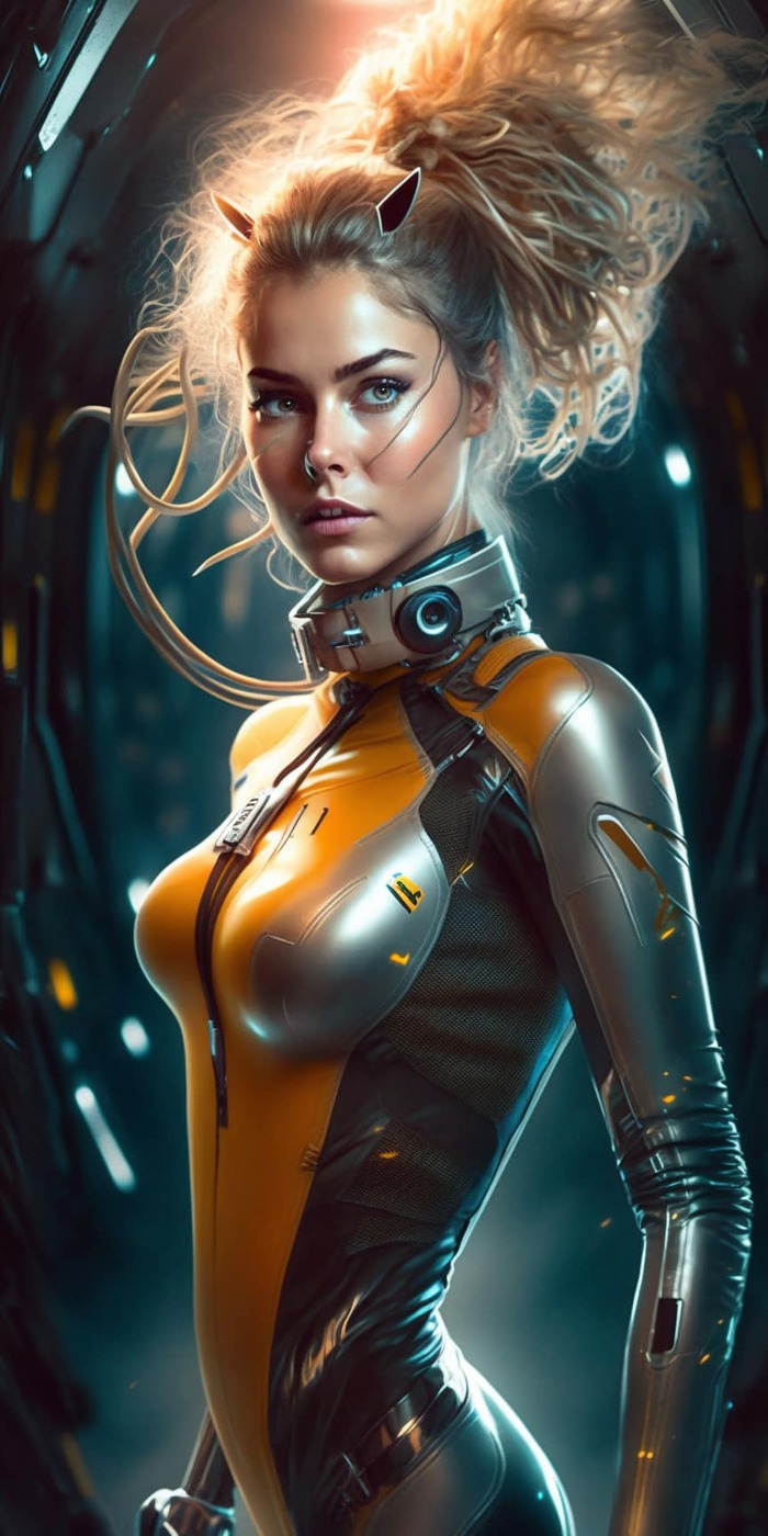 Девушка Futuro style