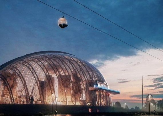 Канатная дорога на ВДНХ | Пикабу