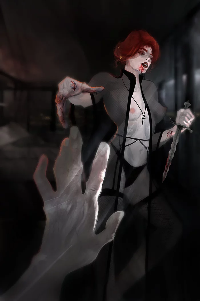 Vampire transformation. Vampire transformation