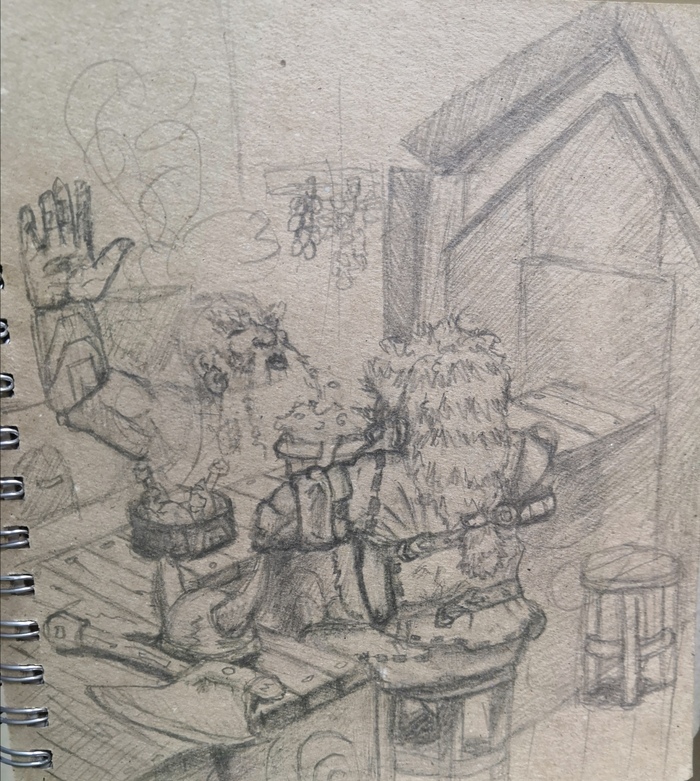 Зарисовочка дворфийских посиделок