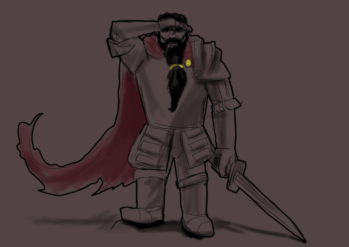 Быстрый скетч дворфа