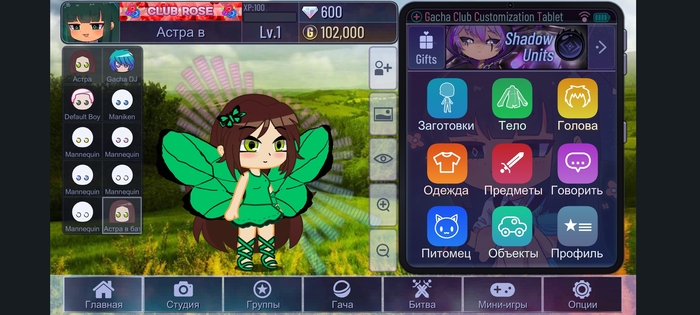 Астра в Баттерфликсе