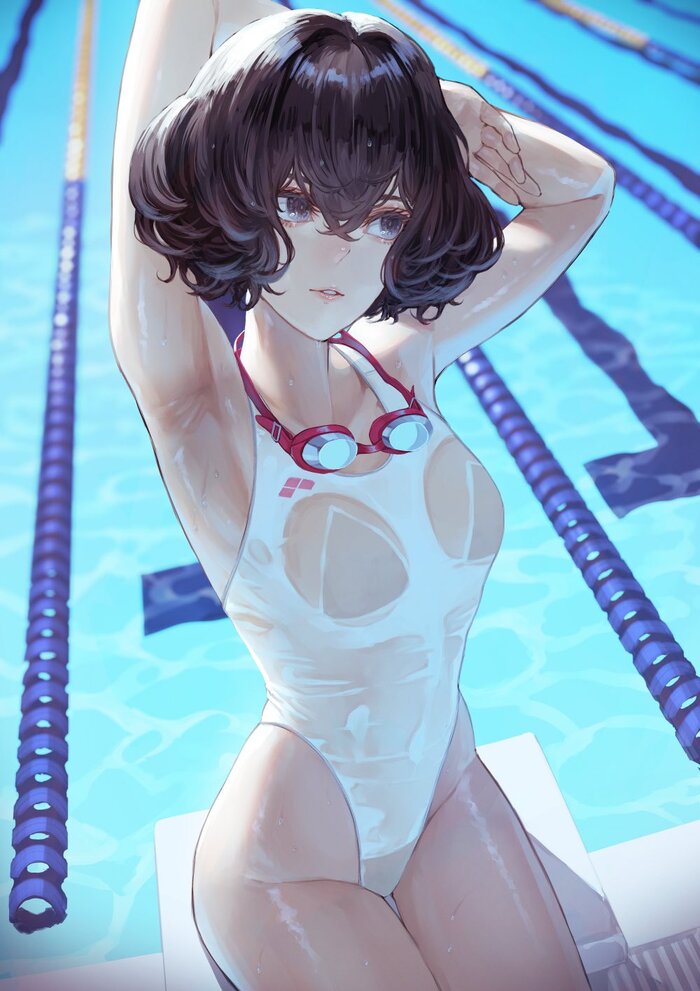 Poolside , Anime Art, , , , , Kaoming (Shibu11)