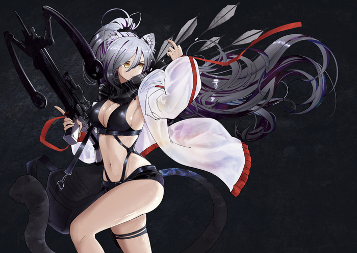 Schwarz Anime Art, , Arknights, Animal Ears, Schwarz