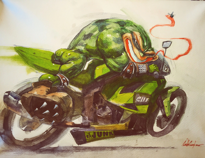 Battletoads biker Battletoads, Sega Mega Drive, NES, 90-, -