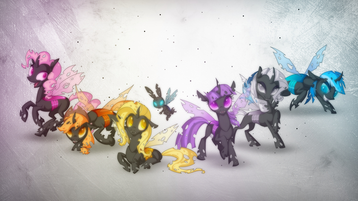   My Little Pony, Mane 6, Changeling, Angel Bunny