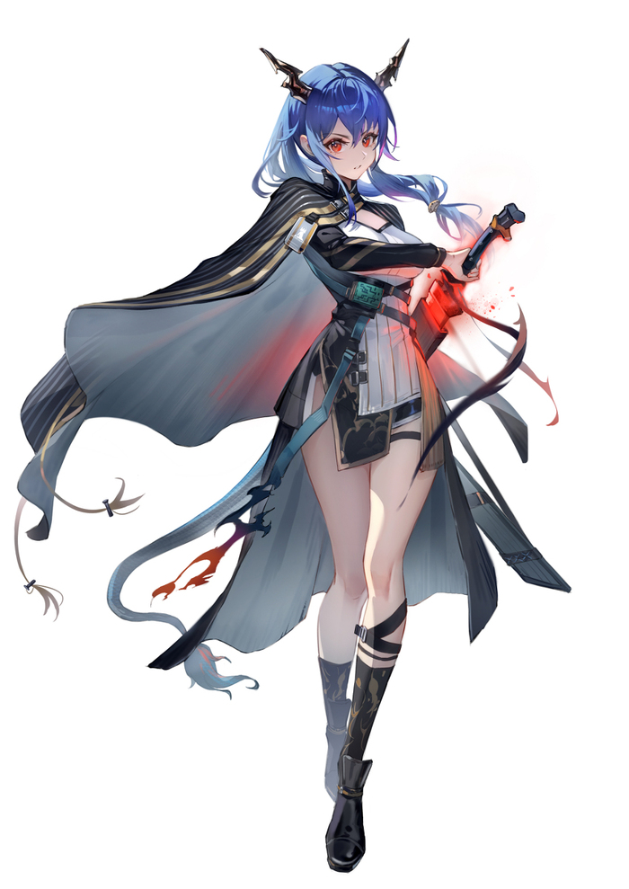 Ch'en Anime Art, , Arknights, Chen (Arknights), 