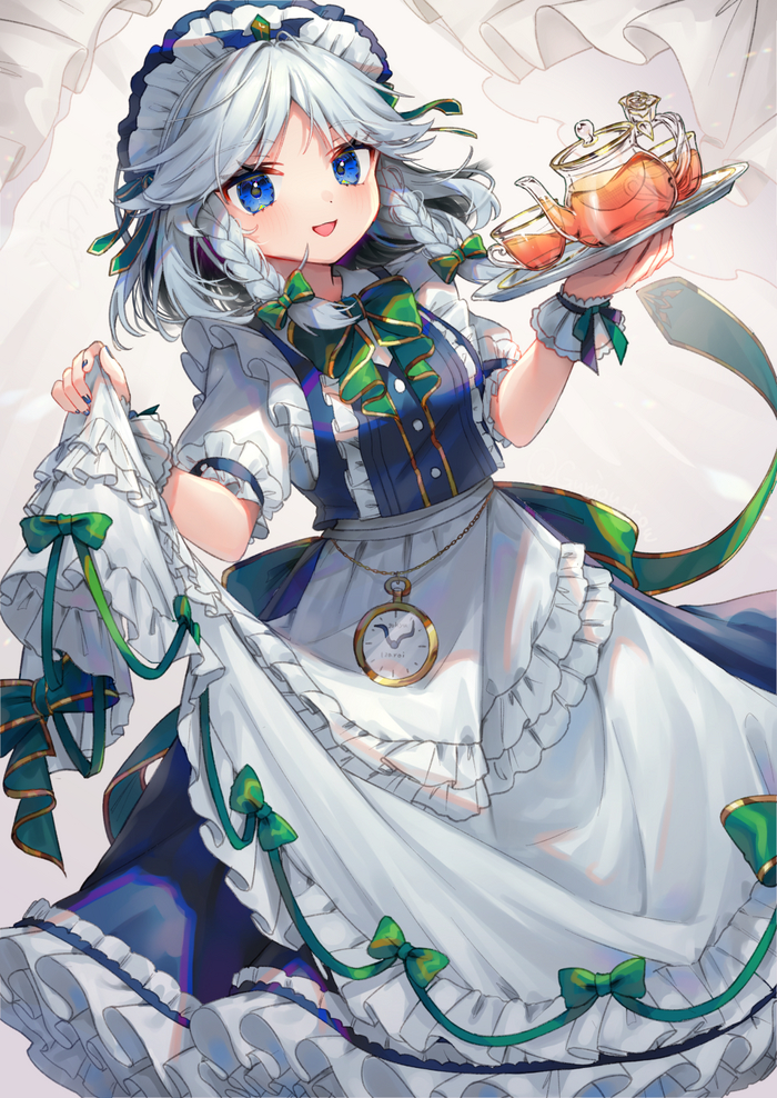 Izayoi Sakuya Anime Art, , Izayoi Sakuya, Touhou