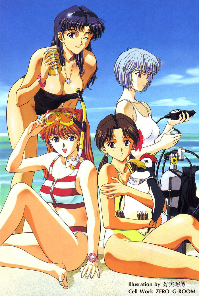    Anime Art, , Misato Katsuragi, Asuka Langley, Hikari Horaki, Rei Ayanami, Evangelion