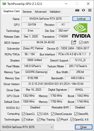  Zotac RTX3070 8G X-Gaming ,  ,  