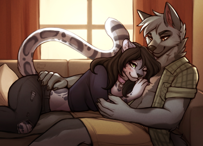 Helinon & Neriya , , , Furry Canine, Furry snow leopard