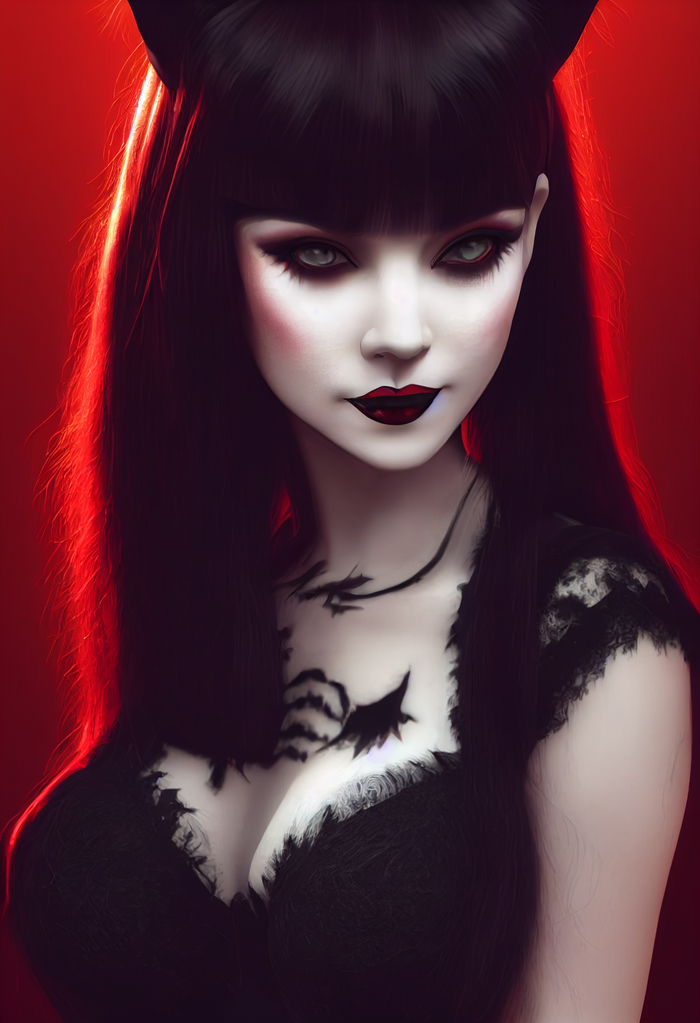 Goth pin up
