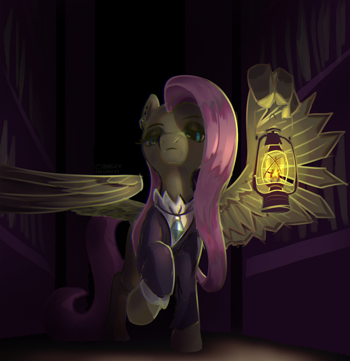 Fluttergoth My Little Pony, Fluttershy, Ciborgen