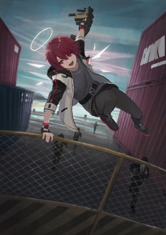 Exusiai cover me Arknights, Anime Art, , Exusiai