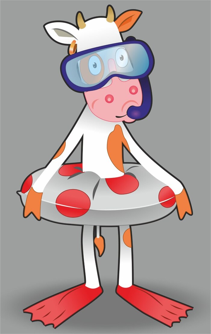Вы любите коров? Рисунок, Бык, Векторная графика, Длиннопост