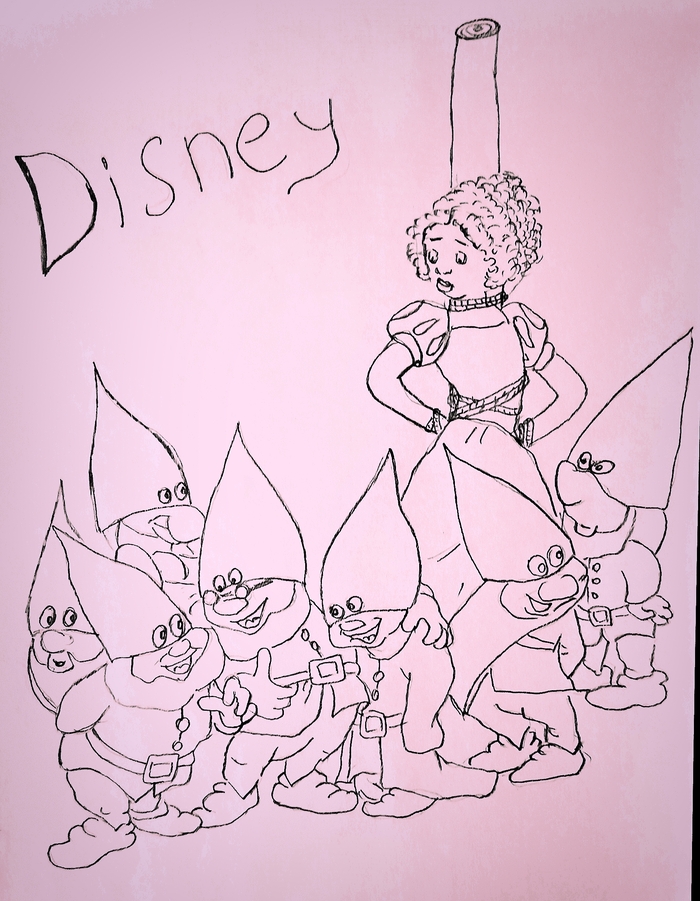 Набросок постера к новой Белоснежки