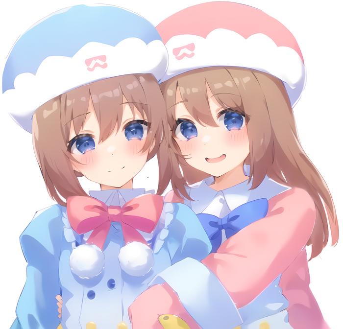 Rom&Ram Anime Art, Hyperdimension Neptunia, Neptunia, Rom, Ram (Neptunia),  , Stable Diffusion, Lalo_lego