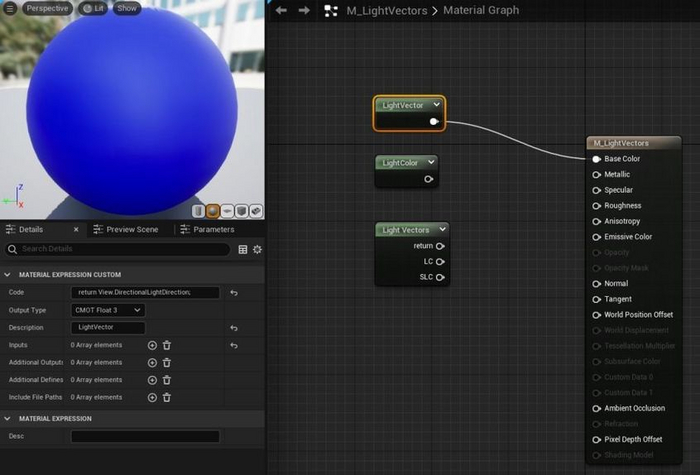 Как удобно настроить редактор материалов Unreal Engine 5 и кастомизировать горячие клавиши Гайд, Разработка, 3D, Gamedev, Unreal Engine, Гифка, Длиннопост