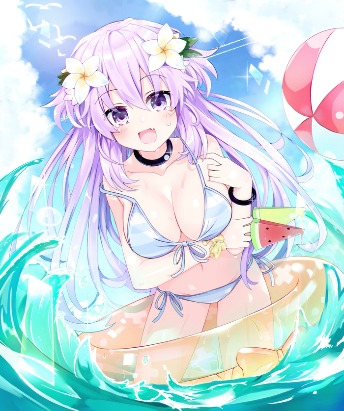 Adult Neptune Anime Art, Hyperdimension Neptunia, Neptunia, Neptune, , Giga-tera
