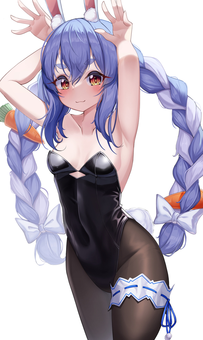 Usada Pekora Anime Art, , Usada Pekora, Hololive, Virtual YouTuber, Bunnysuit