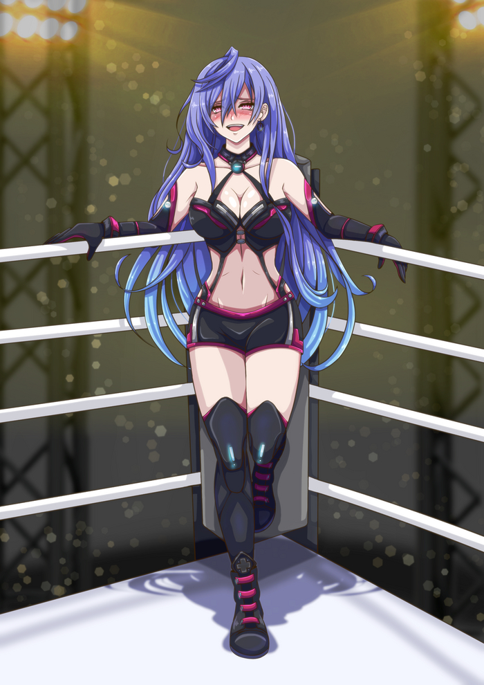 Iris Heart Anime Art, Hyperdimension Neptunia, Neptunia, Pururut, Plutia, Iris Heart
