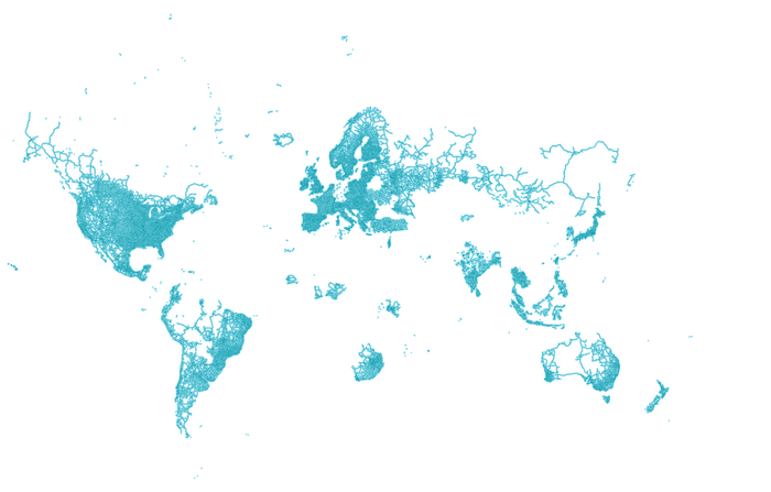 Карта мира Google Street View в 2023 году