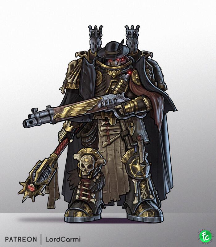 Space Marine Chaplain by LordCarmi