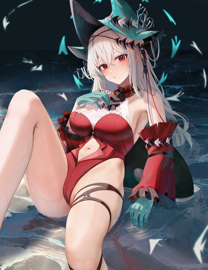  Anime Art, , Skadi the Corrupting Heart, Ru zhai, Arknights