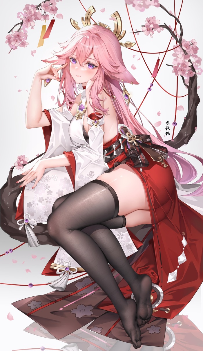  Anime Art, , Yae Miko (Genshin Impact), Genshin Impact