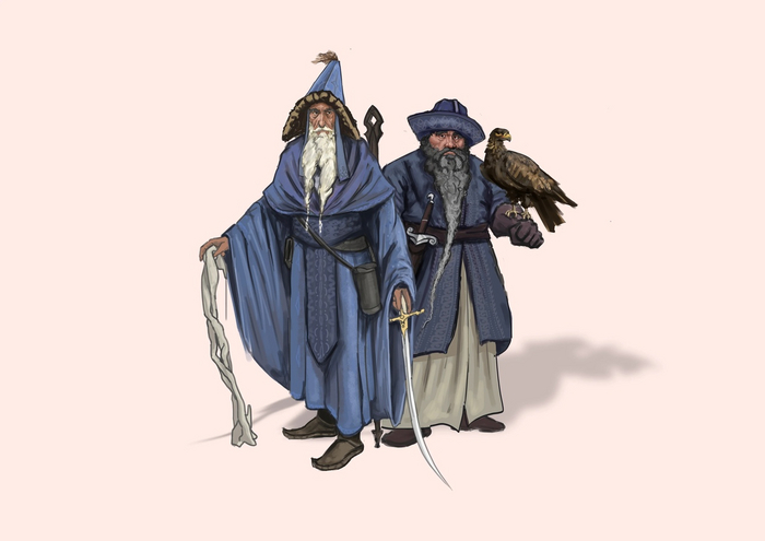 Алатар и Палландо - Синие маги, двое духов - Майар мира Толкина