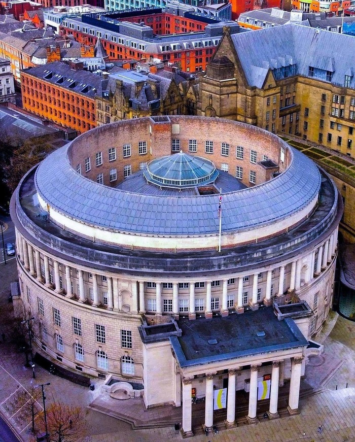 Центральная библиотека, Манчестер Фотография, Англия, Библиотека, Манчестер, Архитектура