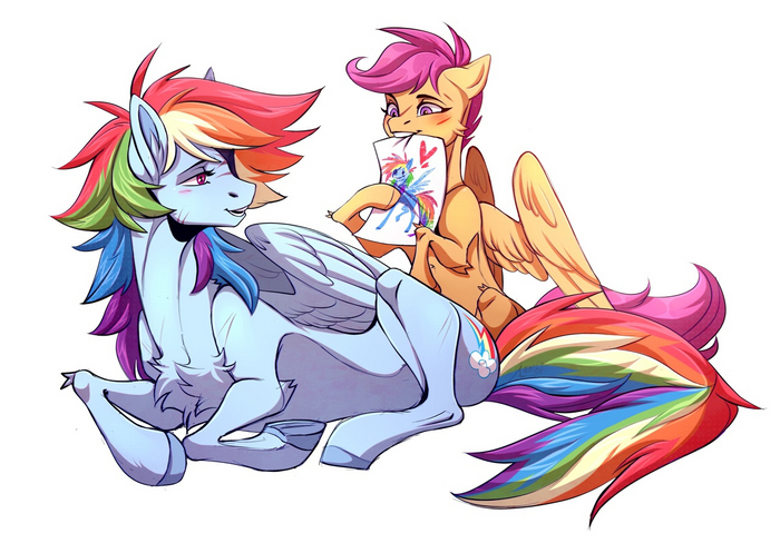 ,  ! My Little Pony, Rainbow Dash, Scootaloo