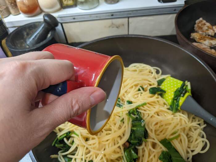 Весенний ужин. Spaghetti mit Baerlauch - спагетти с. черемшой Кулинария, Рецепт, Приготовление, Спагетти, Черемша, Чеснок, Длиннопост