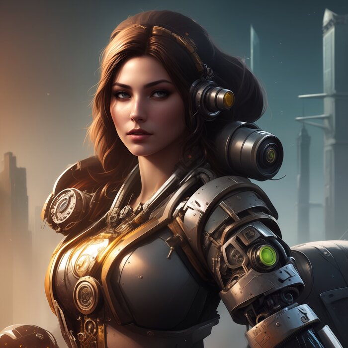 Bionic steampunk Stable Diffusion,  , ,  , Game Art, 2D,    , , ,  , 
