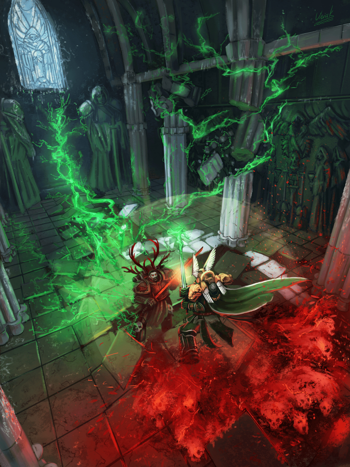 The Fall of Caliban by uriak Warhammer 40k, Wh Art, ,  , Lion El`Jonson, 
