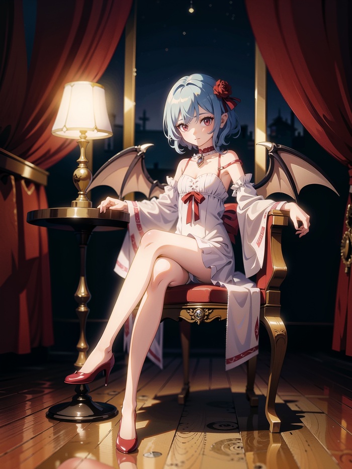  Touhou, Remilia Scarlet, Anime Art, ,  ,  , Stable Diffusion, 