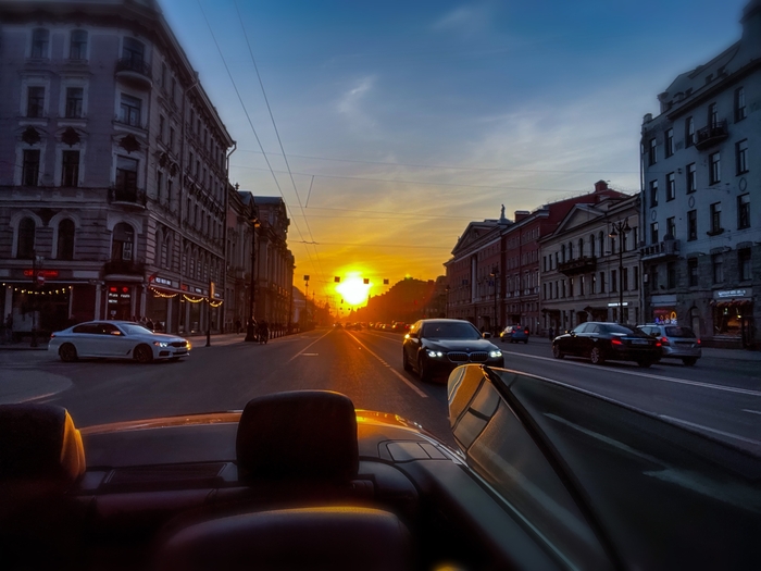 Закат в Питере, апрель 2023