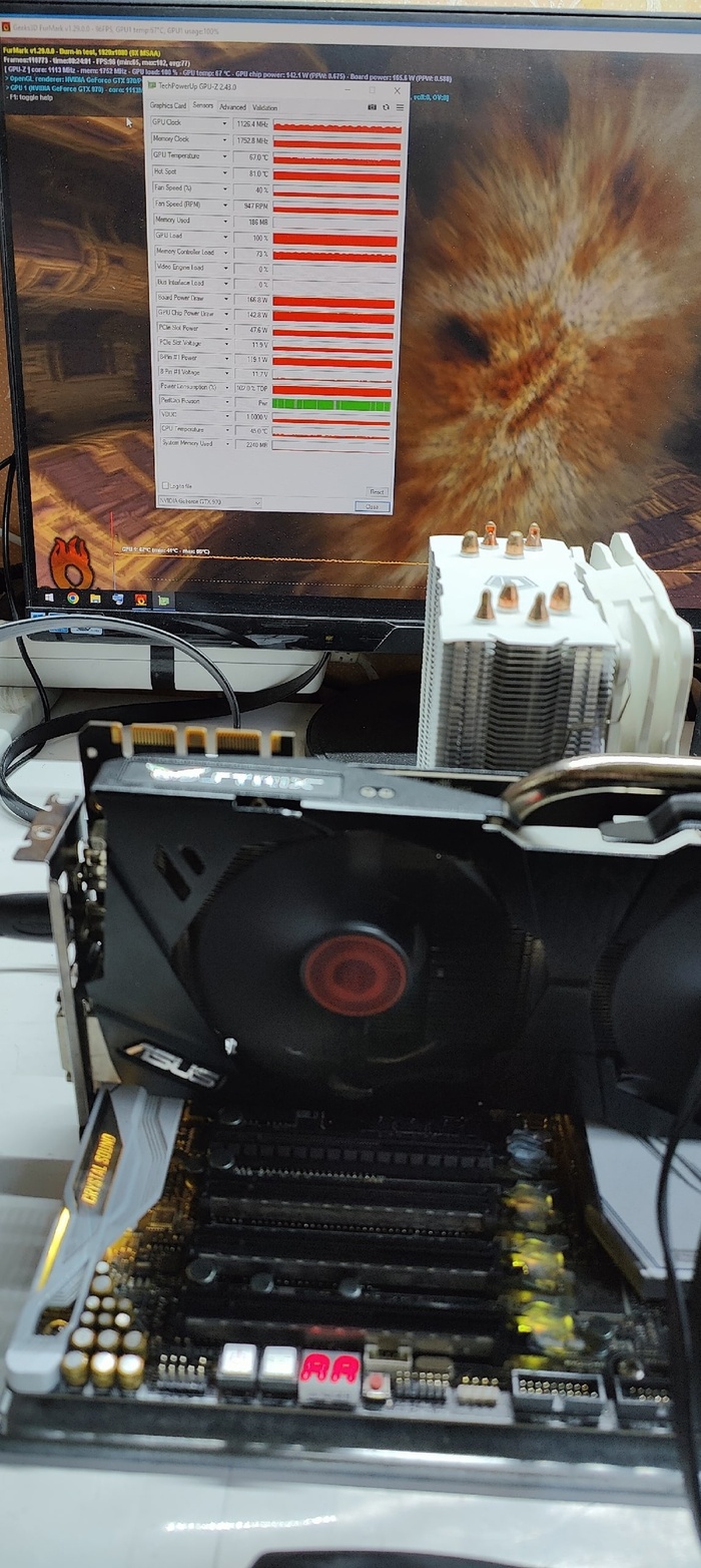 Asus strix 970 после кота Ремонт, Видеокарта, Длиннопост
