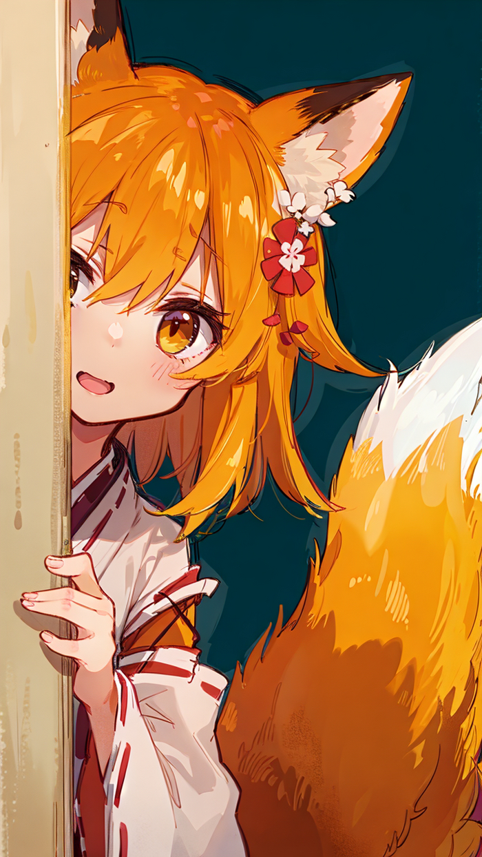  - Senko , Anime Art,  ,  , Animal Ears, Sewayaki Kitsune No Senko-san, Senko-san, 