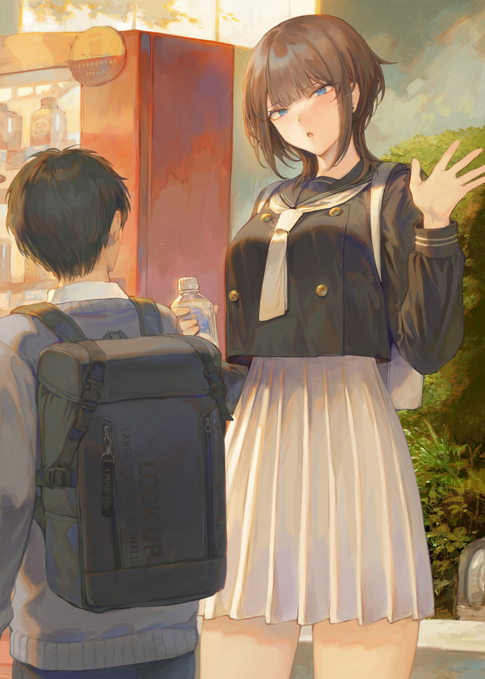  , Anime Art, Original Character,  , Ara Ara!