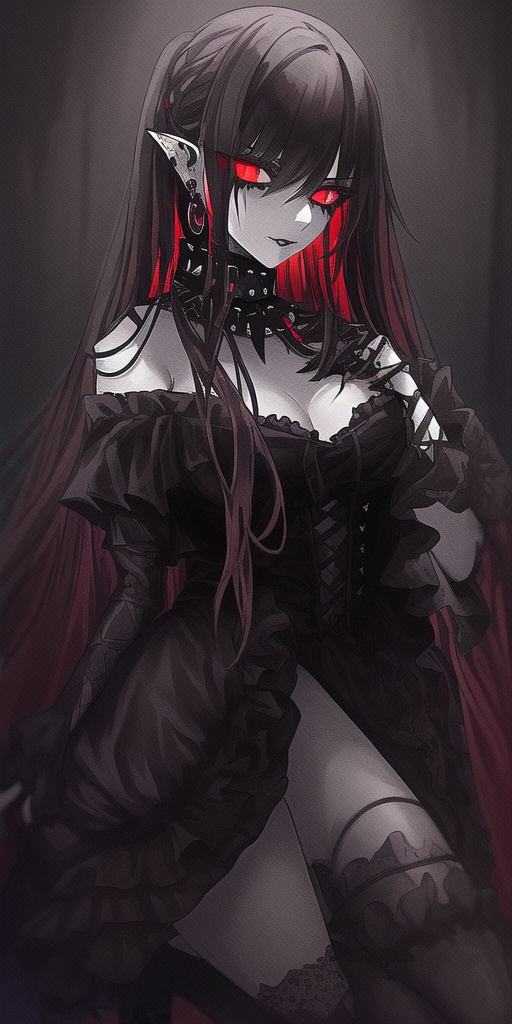 Продолжение поста «Девушка в готическом стиле Stable Diffusion»