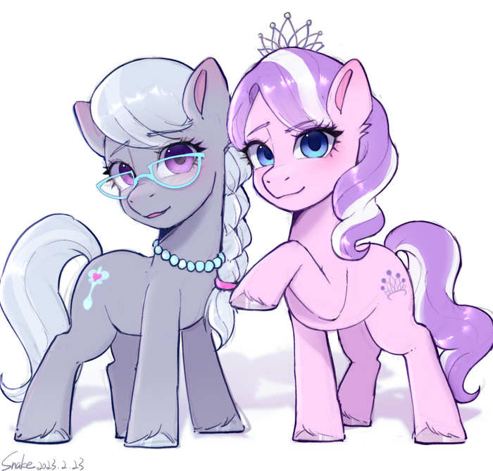   My Little Pony, Ponyart, Diamond Tiara, Silver Spoon