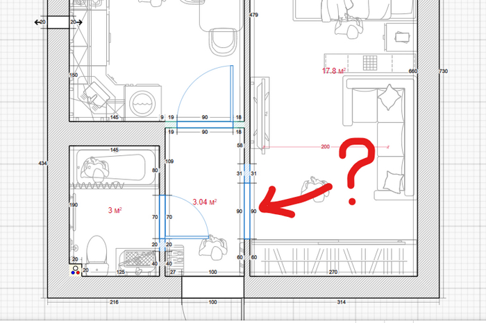 Нужна ли дверь в этой ситуации?