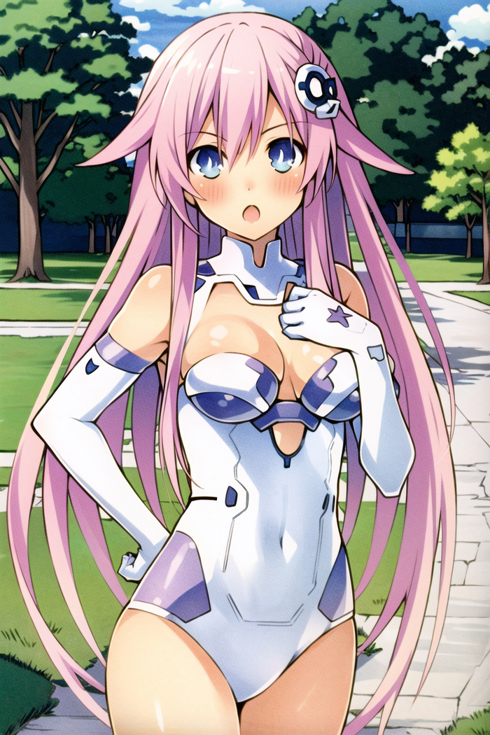 Purple Sister Anime Art, Hyperdimension Neptunia, Neptunia, Nepgear, Purple Sister,  , 