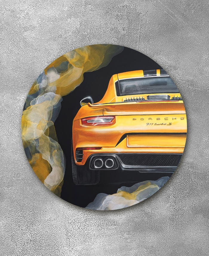 Yellow Porsche   80 , , Porsche, ,  , Turbo, , , 