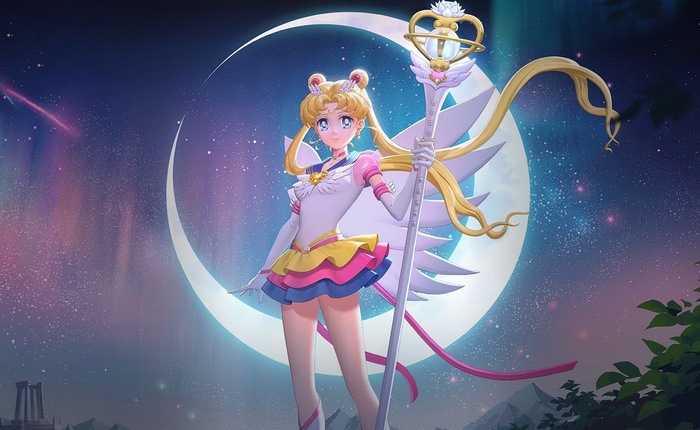 Сотрудничество Sailor Moon Cosmos с мобильной игрой "Arena of valor" Sailor Moon, Sailor Moon Cosmos, Sailor chibi Moon, Кроссовер, Мобильные игры, Аниме, Видео, YouTube, Длиннопост, Tuxedo Mask