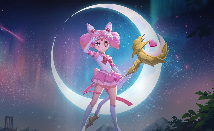 Сотрудничество Sailor Moon Cosmos с мобильной игрой "Arena of valor" Sailor Moon, Sailor Moon Cosmos, Sailor chibi Moon, Кроссовер, Мобильные игры, Аниме, Видео, YouTube, Длиннопост, Tuxedo Mask