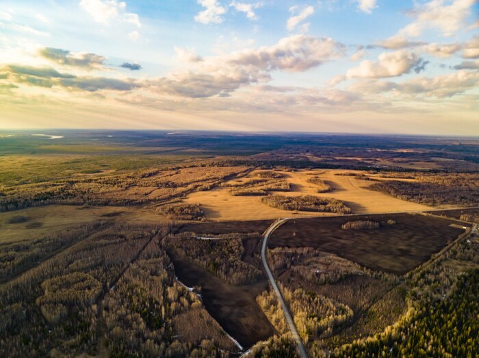 Тобольский район, деревня Потапова Тобольск, Фотография, Квадрокоптер, Длиннопост, Вид сверху, Природа
