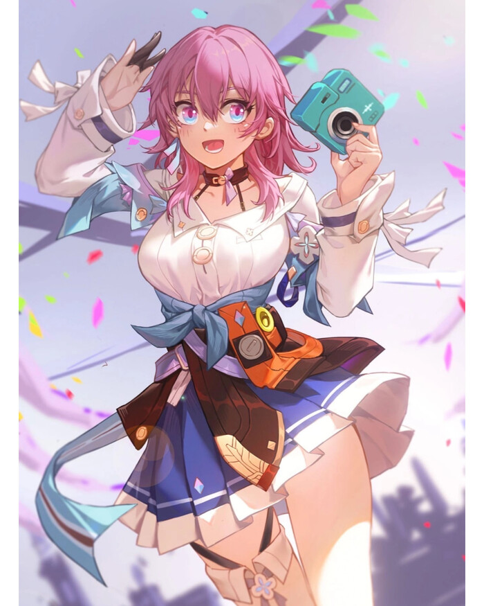 March 7 Anime Art, Honkai: Star Rail, ,  , March 7th (Honkai: Star Rail)